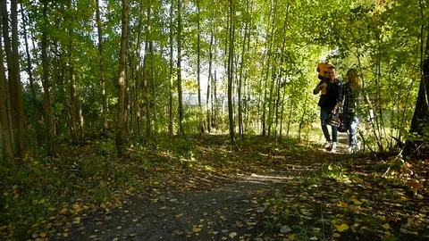 Young marriage go to outing Stock Footage 81769041