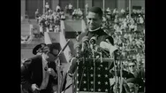 A Young Martin Luther King Speaks (Silent) At A Civil Rights Rally In Chicago In Stock Footage