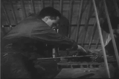 Young men apprentice in an air condition producing facility to find their jobs Stock Footage 92636014