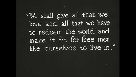 Young men are drafted to serve in World War One in 1918. Stock Footage 74814207