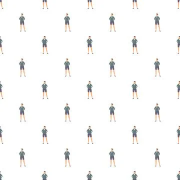 Young men character pattern on white background 스톡 일러스트