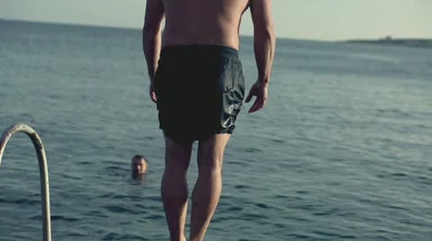 Nude Men Swimming Stock Video Footage | Royalty Free Nude Men Swimming