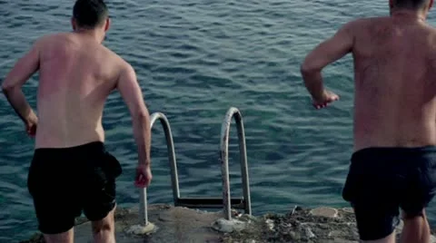 Nude Men Swimming Stock Video Footage | Royalty Free Nude Men Swimming