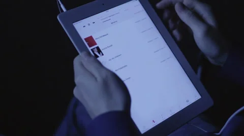 Young Men With Tablet Computer Sitting Hd Video stock 46808219