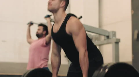 Young men training hard in bootcamp Stock Footage 63353091