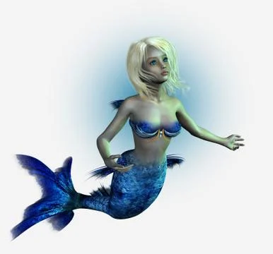 Young Mermaid Stock-Illustration