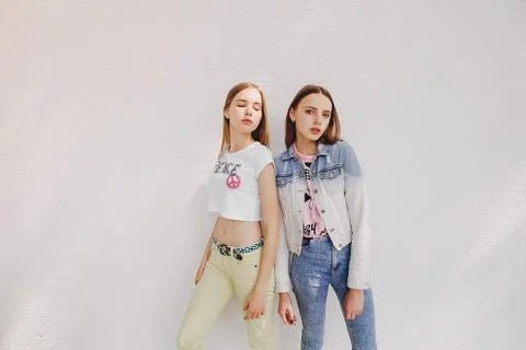 Young model on the street Stock Photos