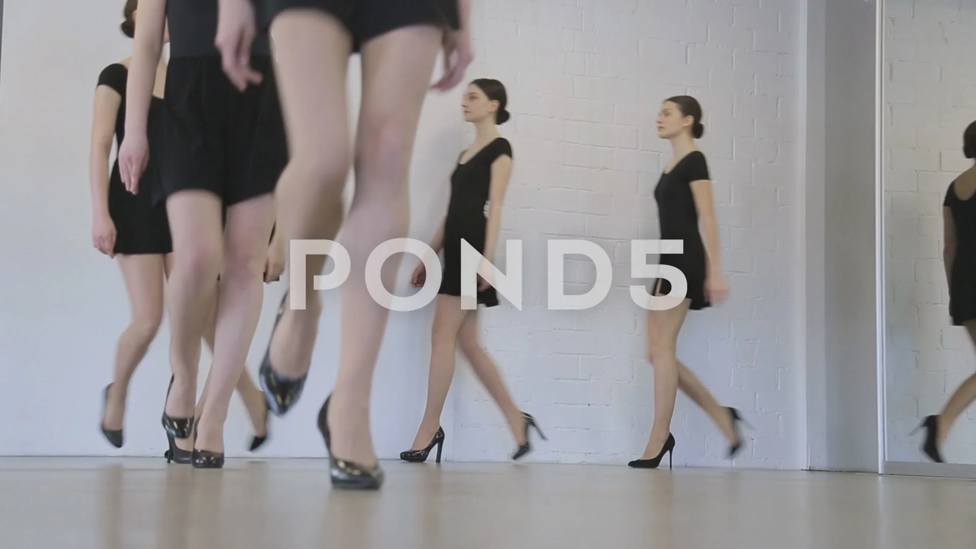 Young models have repetition in dancing ...  Stock Video  Pond5