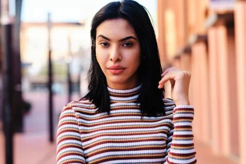 Young moroccan model looking at camera - lifestyle concept Stock Photos