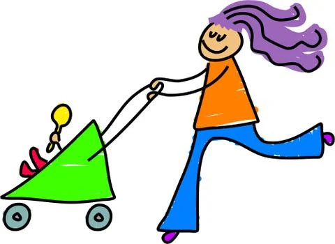 Young Mother Stock-Illustration