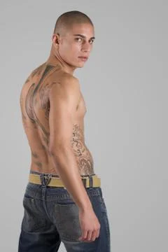 Young Muscular Man Foto stock