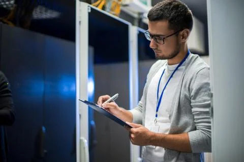 Young Network Engineer 스톡 사진