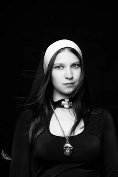 Young nun Stock Photos