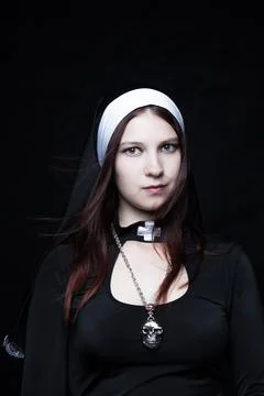 Young nun Stock Photos