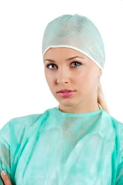 Young nurse posing Stock Photos