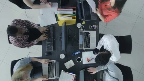 Young office workers managing the new online business Stock Footage 73847753