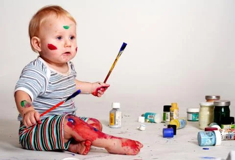 Young painter Stock Photos