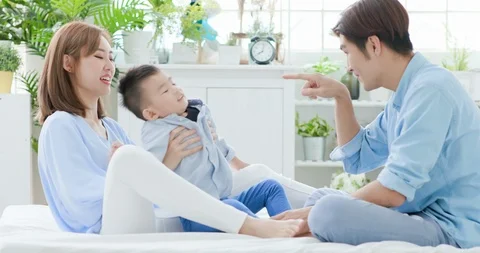 Young parent play with child Stock Footage 105688250