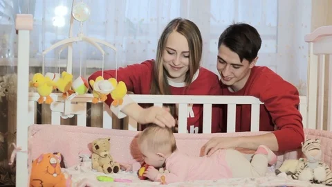 Young parents expecting their first baby Stock Footage 88034858