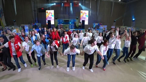 Young people are dancing_3 Stock Footage 85569942
