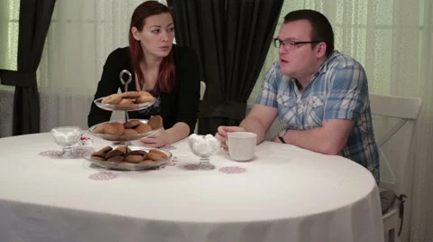 Young people at a cafe drinking coffee Stock Footage 62874553