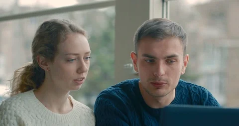 Young people chatting in a cafe Stock Footage 87863461
