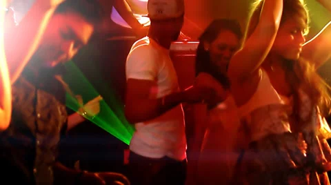 Young people in the club, partying and enjoying the nightlife. High quality HD Stock Footage