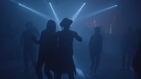 Young people dancing at the disco. Stock Footage 106888170