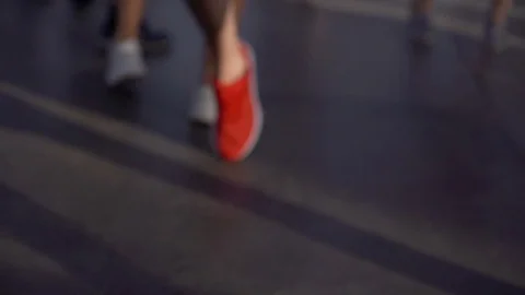 Young people dancing in open air , slowmo Stock Footage 127111444