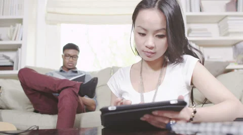 Young people with digital technology 스톡 동영상 32938973