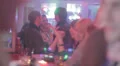 Young people drinking, smoking in bar, nightclub, girls, pick-up HD Footage