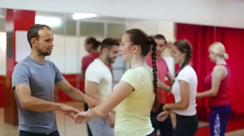 Young people having dancing class Stock Footage 59591638