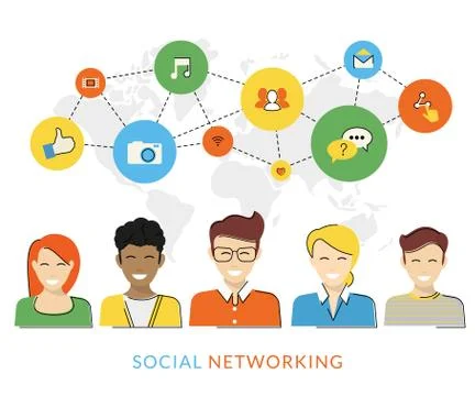 Young people Stock Illustration