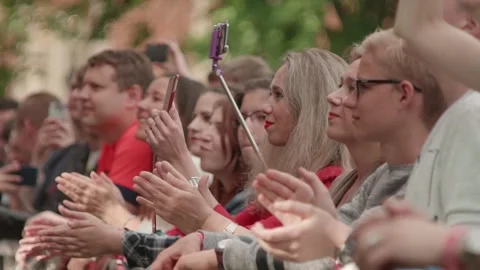 Young People in Park Stock Footage 90919385