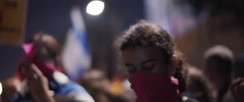 Young people playing drums, protesting Stock Footage 152847871