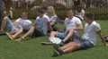Young people relaxing in the park in Porto 4k or 4k+ Resolution