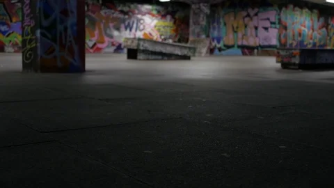 Young people Skateboarding using the skate park Southbank Center, London, UK. Stock Footage 105358319