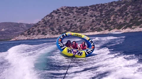 Young People On Summer Vacations Doing Watersports Video stock 42697068
