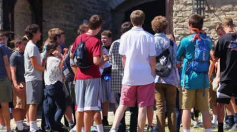 Young people talking Stock Footage 46616671