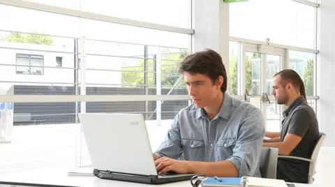 Young people in training course Stock Footage 14826564