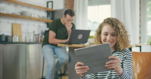 Young people using modern technologies Video stock 114119952