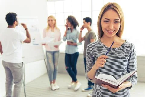 Young people working Stock Photos