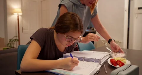 A young person engrossed in study. Stock Footage 334776396