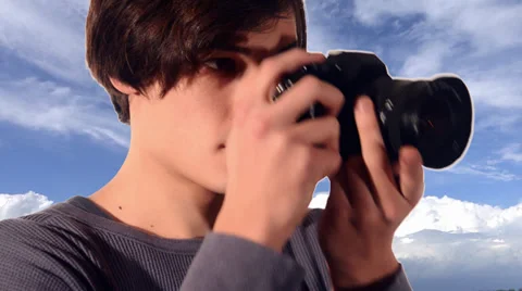 Young photographer Stock-Footage 29993221