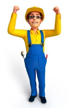 Young plumber Stock Illustration