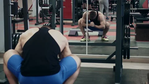 Young powerlifter in gym 動画素材 148296389