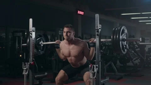Young powerlifter in gym Stock Footage 149948160