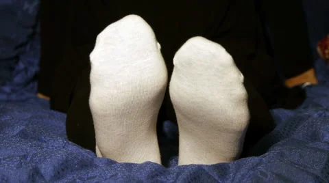 Young Pretty Woman In Toe Socks Stock Video Pond5