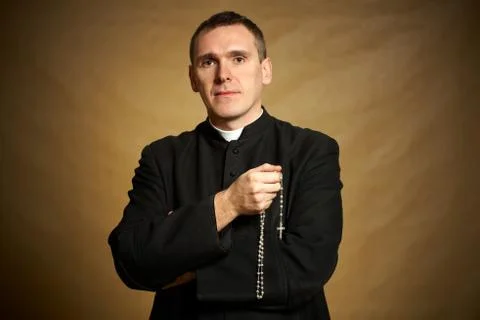 Young priest Stock Photos