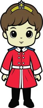 Young Prince Cartoon Stock Illustration